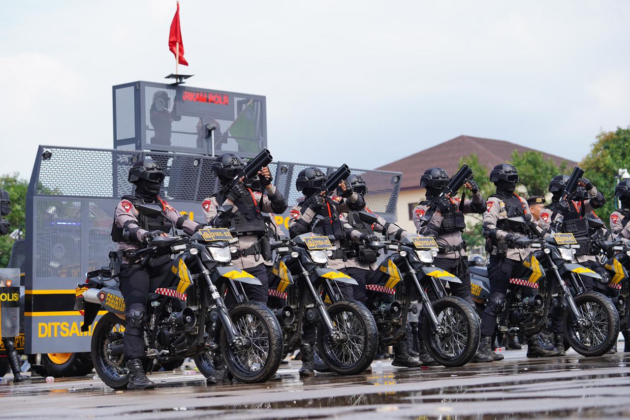 Polri Peragakan Model Pelayanan Unjuk Rasa Terbaru pada Apel Kasatwil 2025, Dirsamapta: “Semua Tindakan Harus Sesuai Prosedur dan Berbasis HAM”