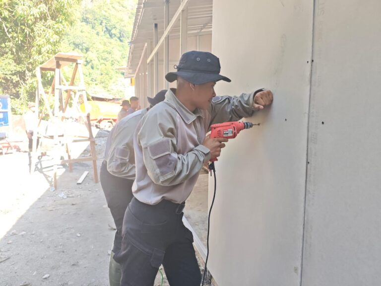 Progres Pembangunan Huntara Puluik Puluik di Polda Sumatera Barat