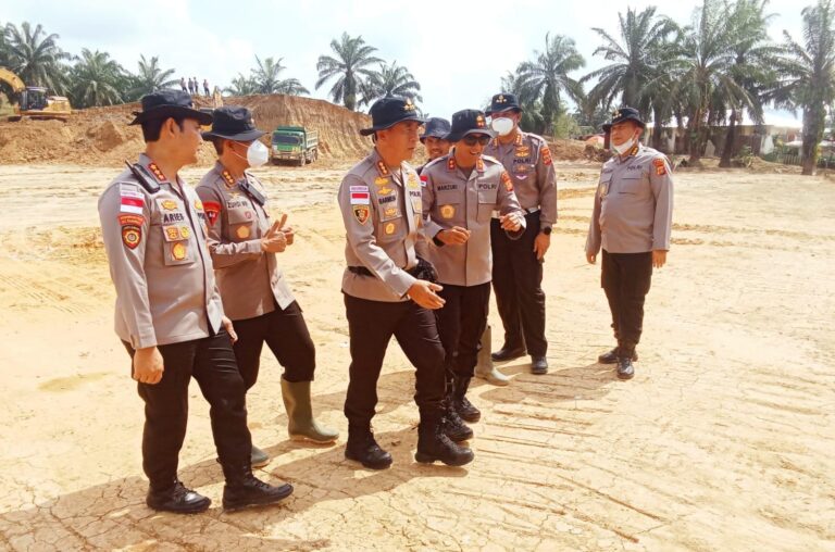 Kapolda Aceh Tinjau Kesiapan Lahan Huntap di Aceh Tamiang