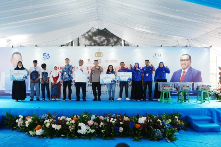 Hadiri HUT KSPSI ke-53, Kapolri Tegaskan Dukung Perjuangan Buruh