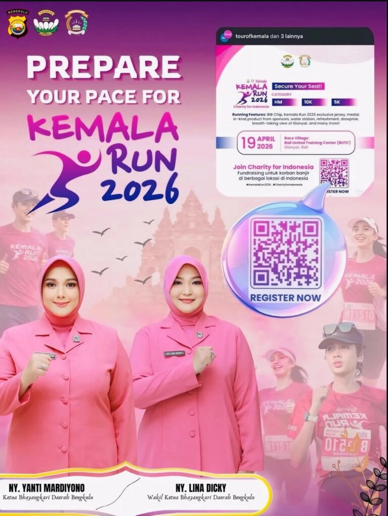 Ketua Bhayangkari Bengkulu Ajak Warga Ramaikan Kemala Run 2026 di Bali