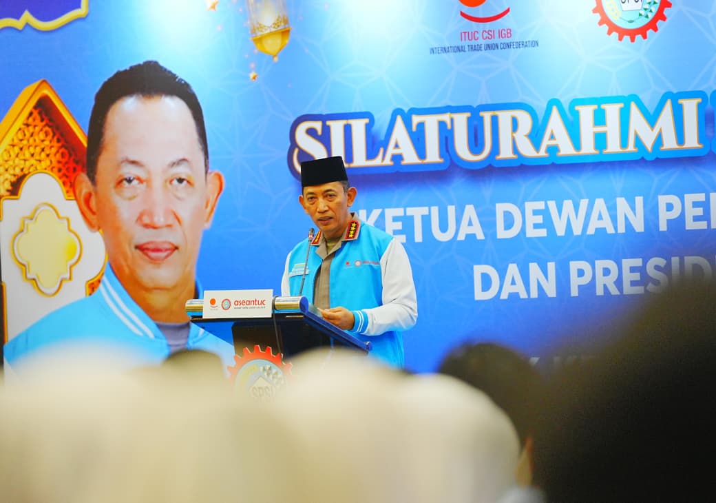 Kapolri Ajak Buruh Bersatu Wujudkan Indonesia Emas 2045