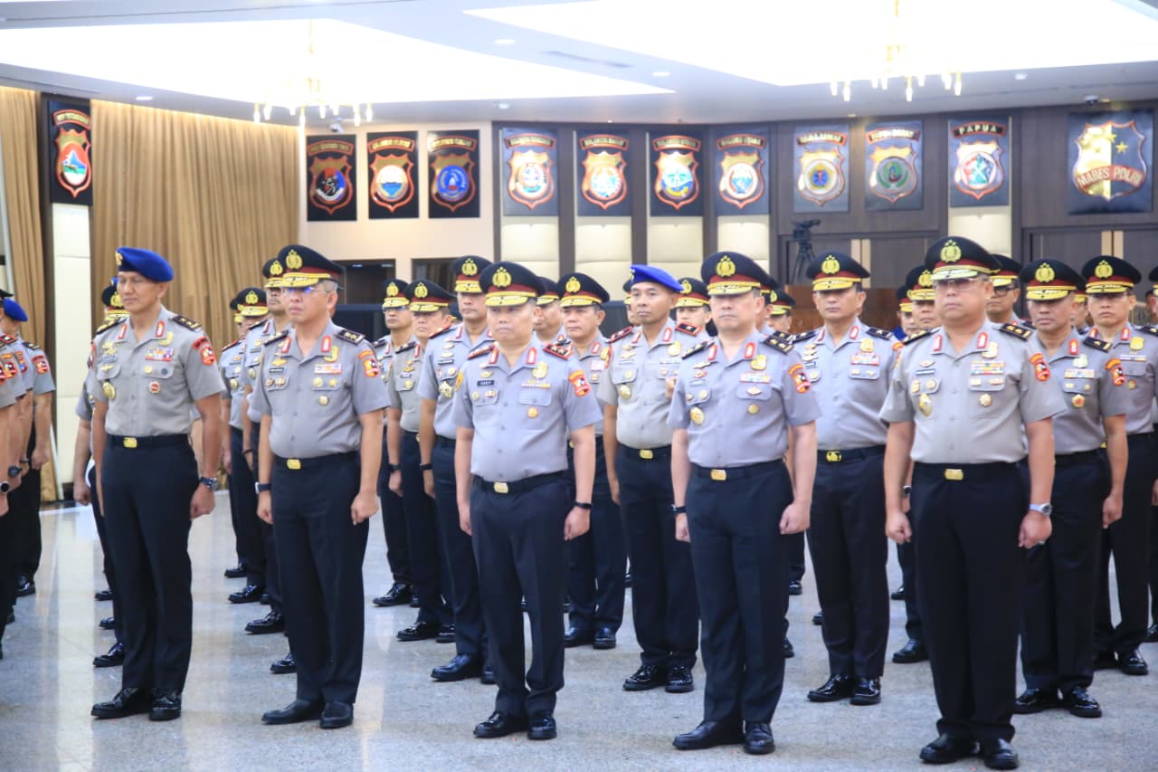 47 Perwira Tinggi Polri Naik Pangkat, 1 Perwira Raih Bintang Tiga
