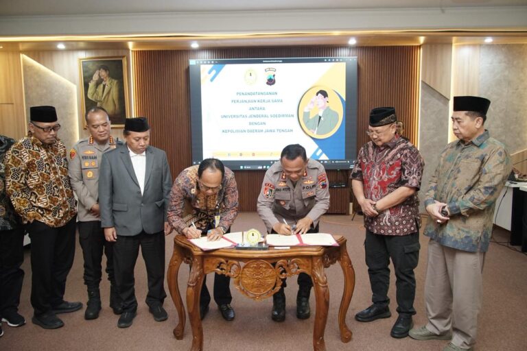 Polda Jateng dan Unsoed Resmikan Pusat Studi Kepolisian, Sinergikan Kepakaran Akademik untuk Ketahanan Pangan dan Kamtibmas