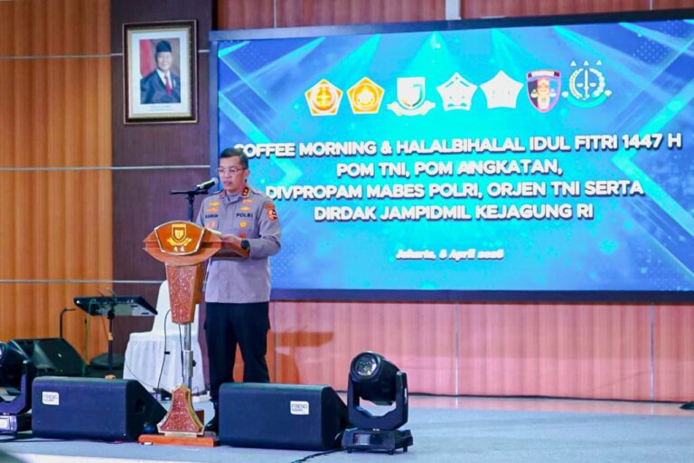 Perkuat Soliditas, POM TNI dan Propam Polri Gelar Coffee Morning & Halal Bihalal 1447 H
